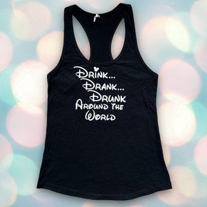 Disney Epcot “Drink Around the World” Women’s Tank Top Size M